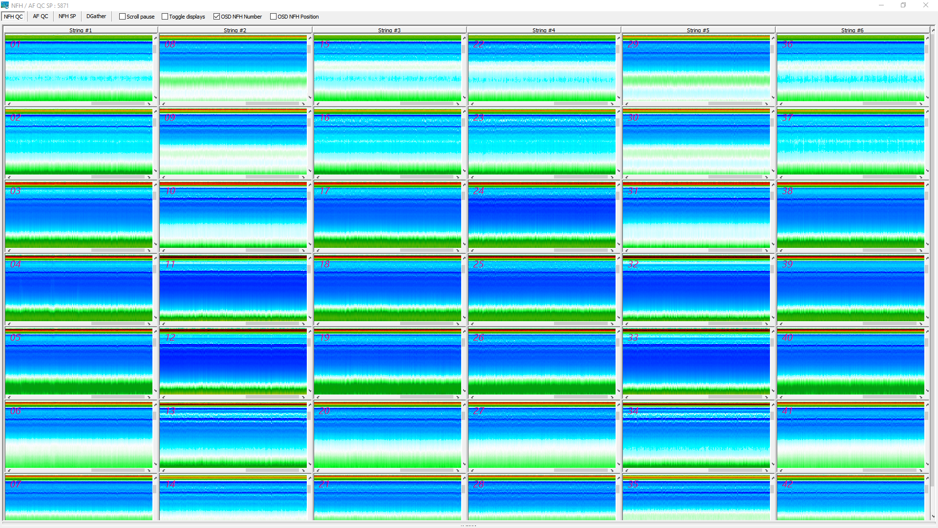 NFH QC - instrument for display Near Field Hydrophones of Air Gun Sources for Marine Seismic.